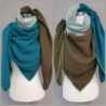 XXL Halstuch Musselin Petrol - Mint - Khaki